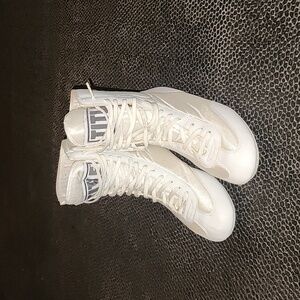 White High-Top Title Boxing Shoes